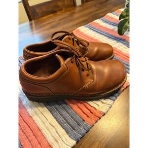 Rockport Mens APM3020D Brown Leather Lace Up Oxford Shoes Size 10.5M